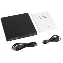외장cd롬 디비디플레이어 리더기 이스트 비타 20 드라이브 버너 CD 외장형 DVD 라이터 DVDROM 데스크탑 컴, 01 Black