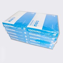 수성위재 폴리글러브 위생장갑 비닐장갑 M 중 200매입 10팩 무배 의료기기장갑 진료용장갑, 200