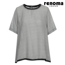 레노마레이디 체크 패턴 블라우스 패턴블랙 CY38BL130-TB