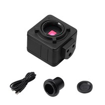 천체 망원경 5mp cmos usb 현미경 카메라 디지털 전자 접안 렌즈 전자 현미경, 검은색
