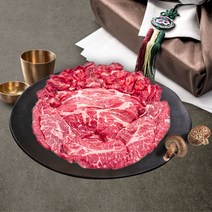 배터지는 미국산 소고기 한판 우대갈비 척아이롤 토시살 부채살 초이스 등급, B세트 1kg 냉동육 갈비세트