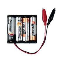 건전지AA 홀더 4구 집게형, 1개