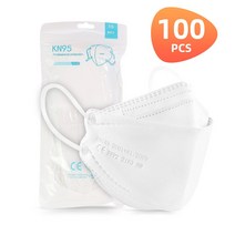 10-200 Pieces CE FFP2 마스카라 KN95 페이스 마스크 4 레이어 필터 입 성인 호흡기 보호 KF94 FFP2MASK, 09 White 100 PCS