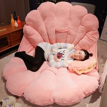 대형 조개 껍질 베개 방석 쿠션 이불 쇼파 따뜻한 포근한 장난감 여자 친구 선물 아이템, 핑크