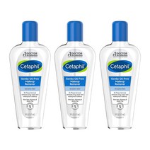 Cetaphil Gentle Waterproof Makeup Remover 세타필 젠틀 메이크업 리무버 민감 피부용 6oz(177ml) 3팩