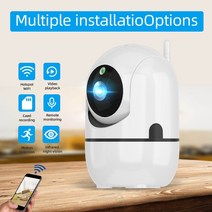 애견모니터 베이비모니터 무선cctv 1080P IP Wifi 카메라 베이비 모니터 실내 CCTV 보안 비디오 AI 추적 Yc, 01 720P_03 AU 플러그