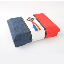 고급전통 색동 실크박스(소) 명절선물 상자 박스 예단함 한과박스 한지함