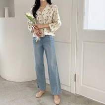 꽃 패턴 블라우스 1098594