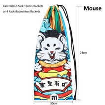 배드민턴 테니스 가방 라켓 밤버튼 스쿼시 테니스 라켓 배낭 남녀 공용 중국산 패션 벨벳 어깨 테니스 보관 가방, 02 Mouse