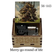 하울 움직이는 성 회전 라이프 박스 뮤직 메커니즘 뮤지컬 태엽 여자 친구 아내 크리스마스 새해 선물, [14] 56-A12