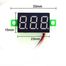 계량기 검침기 DIY 레드 블루 디지털 LED 미니 디스플레이 모듈 DC2.5V-32V DC0-100V 전압계 전압 테스터 패널 미터 게이지 바이크 오토바이 자동차에 대 한, 03 Blue LED DC32V