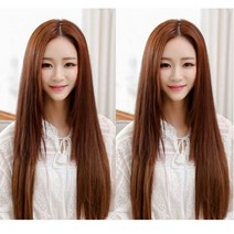 롱헤어 스트레이트 부분가발 DO1, 다크브라운
