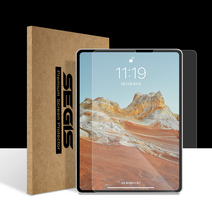 직딩연구소 아이패드 프로 12.9형 저반사 비산방지 액정보호 강화유리 2P, IPad Pro 12.9 [3/4/5세대], 투명강화글라스 2매