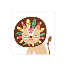 미리사몰B 유화 그리기 세트 10종 캔버스 액자 팝아트 페인팅 DIY 미술 색칠 놀이 취미 활동, 깃털 사자