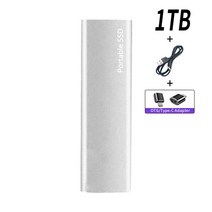 핫딜 싼노트북 저렴 xgmobile SSD C타입 외장 하드 드라이브 노트북 맥 휴대폰용 대용량 스토리지 1TB USB3.0 고속 2TB, [25] Silver 1TB