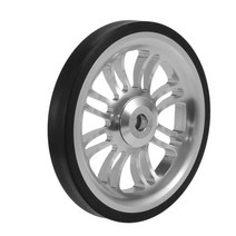 성인 자전거 보조 바퀴 브롬톤 용 Easy Wheel 72Mm Cnc 알루미늄 합금 액세서리, 02 SILVER