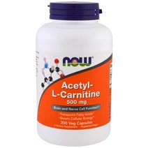 나우푸드 아세틸 엘 카르니틴 500mg 200정, 1개