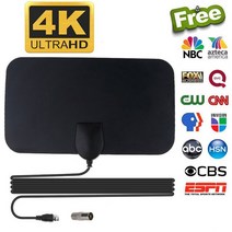 위성안테나 공중파안테나 uhd안테나 1080 마력 HD 실내 범용 TV 안테나 DVB-T2 ATSC 25 마일 디지털 증폭기, 02 B