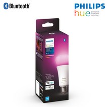 PHILIPS 휴 HUE 4.0 화이트 앤 컬러 엠비언스 스마트전구 스마트 AI 원격 조명 IoT AI 기기연동 9W 벌브, 필립스 HUE 4.0 화이트&컬러 엠비언스