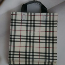 비닐 쇼핑백 옷가게 명품 체크 백 옷 의류 50매, 본상품선택, 본상품선택 베이지-대형50매