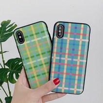 [바보사랑] [호환용]갤럭시S20 노구 체크2 카드케이스, 기종선택:옵티머스G6 / 디자인선택:그린, 상세 설명 참조