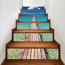 계단 인테리어 아트 타일 스티커 접착식 포인트 셀프, LT076