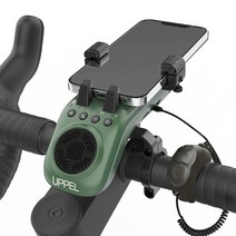 오토바이블루투스스피커 nmax pcx uppel 10in1 자전거 블루투스 스피커 5w tf aux usb Portablet speaker for mountain road 벨, 초록