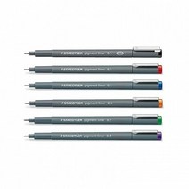 스테들러 피그먼트 라이너 308 디자인 라인펜라이너펜 드로잉펜 펜 잉크 스크랩북 디자인펜, 0.3mm 바이올렛