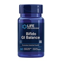 Life Extension Bifido GI Balance - Probiotics Bifidobacterium Longum BB536(20억 CFU) 보충 알약 - 건강한 장 및