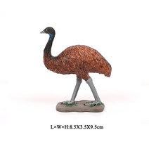 2023토끼 시뮬레이션 조류 모델 터키 플라밍고 앵무새 올빼미 바다 독수리 타조 PVC 액션 피규어 인형 장난감, [05] Ostrich