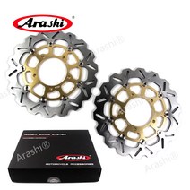 Arashi 1 쌍 CNC 플로팅 브레이크 디스크 로터 에 SUZUKI VZR1800N BOULEVARD M109R 1800cc 2006 2007 2008 - 2015 오토바이, 금색
