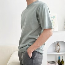 리더스 리더스 반팔 코디 남자 니트티 편안한 라운드넥 (9683092)