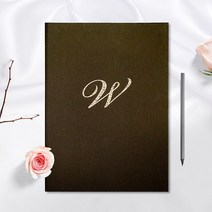 성혼선언문 혼인서약서 케이스 결혼식 축사 웨딩 사회자 덕담 샘플 제작(브라운)