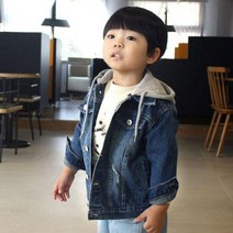 유아 아동용 후드 중청 청자켓 키즈 바람막이 오버핏