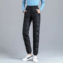 우모바지 패딩 백패킹 바지 초경량 방풍 겨울 여성 특대 다운 스웨트 팬츠 따뜻한 눈