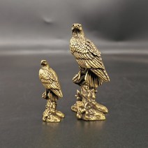 인스 감성 소품 황동 독수리 동상 빈티지 시뮬레이션 동물 동상 홈 오피스 데스크 금속, l