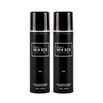 박명수헤어리치 스프레이 흑채 120g, 흑색, 2개