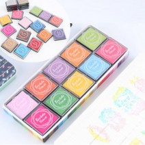 라온 20종 컬러 스탬프 잉크 패드 핑거프린트 지문 도장, 3424.스탬프패드