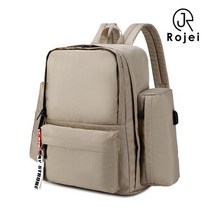 로제이 로제이 남자 더블 백 데일리 백팩 RMA083_BE