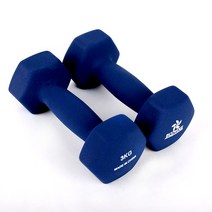 에코요기 네오프렌 논슬립 아령 _2개1세트 ( 1kg 1.5kg 2kg 3kg ), 3kg 1세트, -- 3kg