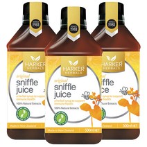 하커허벌즈 (HARKER HERBALS) 하커 허벌스 어린이 스니플 쥬스 500ml X 3개, 3000ml, 1세트