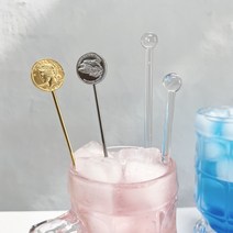 하이볼 투명 머들러 스텐 골드 머들러, 투명 머들러(S)