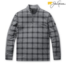 [잭니클라우스] LNTAW21031GYX 남성 옴브레 체크 반집업 티셔츠