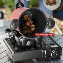 삼겹살 고기 굽는기계 바베큐 통돌이 회전식 자동 오븐 냄비 휴대용, 단일사이즈, 블랙색