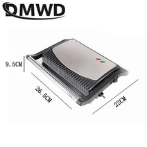 초벌기 숯불 DMWD-110V 220V 샌드위치 메이커 아침 식사 기계 바베큐 구운 장 햄버거 파니니 스테이크 프, 02 Type 2_01 EU