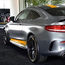 벤츠 전차종공용 AMG 라인 본넷 루프 트렁크 사이드 데칼 바이퍼 튜닝 스티커, B TYPE (본넷), 06. 옐로우