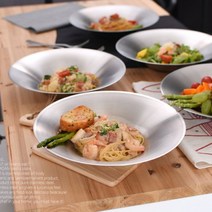 까사니 스텐 파스타접시 샐러드볼 2P set, 파스타 플레이트 2P세트