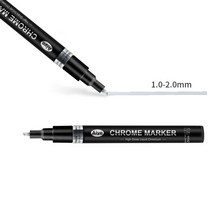 프라모델 도색 아크릴 에나멜 물감 건담 색칠, 2.0mm 미러펜 실버싱글