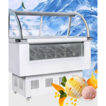 젤라또 쇼케이스 아이스크림 퍼먹는 진열장 요거트, 10 랙 전면 창 아이스크림 캐비닛