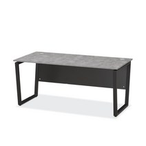 FND TF 멜론 1800X600 사무용책상, 화이트프레임, 콘크리트